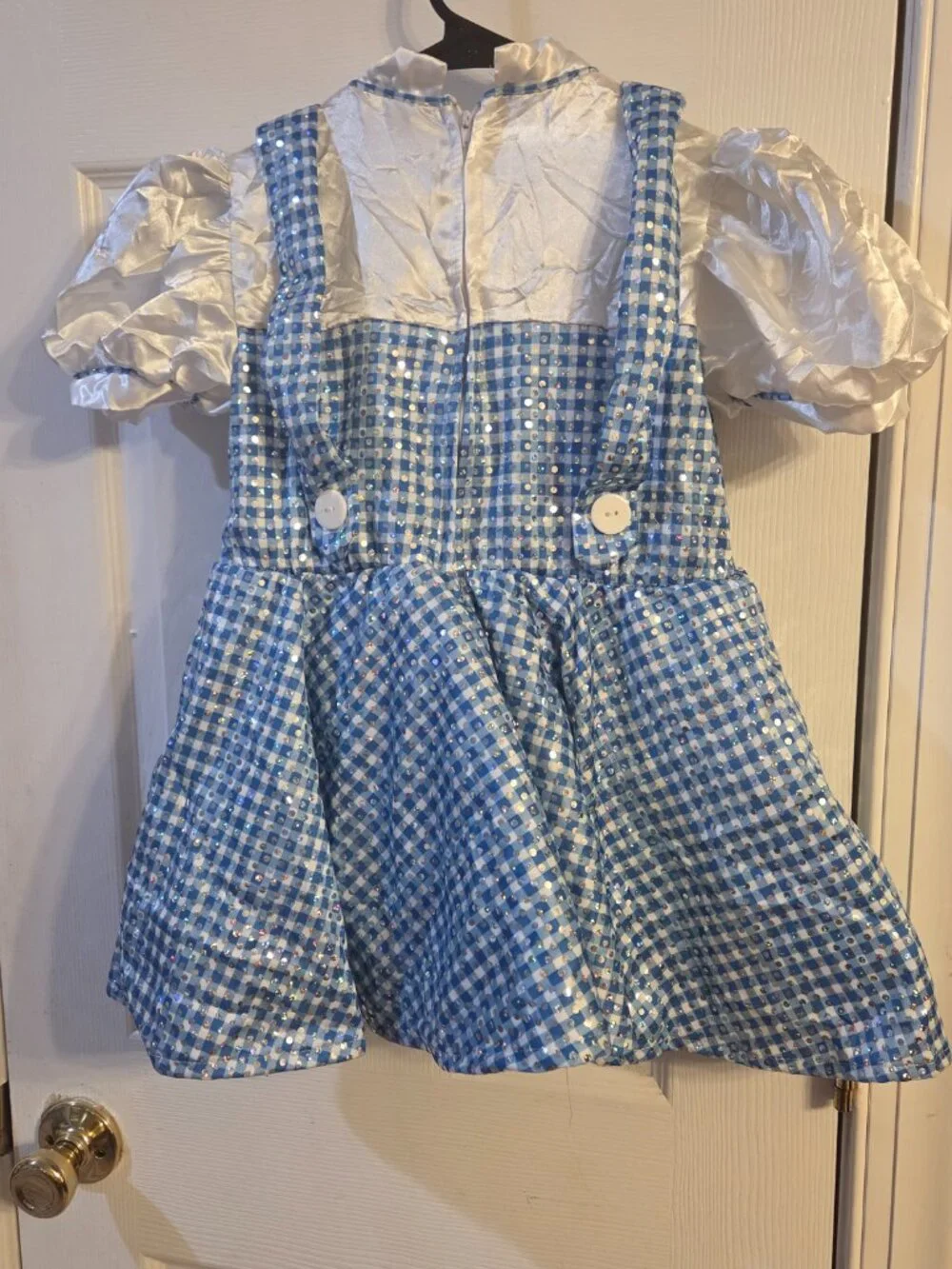 The Wizard of Oz Dorothy Costume Dress Toddler Size Small (Approx. 3T) Sequins